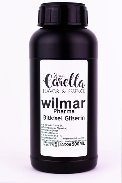JACOS Wilmar Bitkisel Gliserin %99.8 Saflığında - Ithal 500 Ml ürün görseli 1