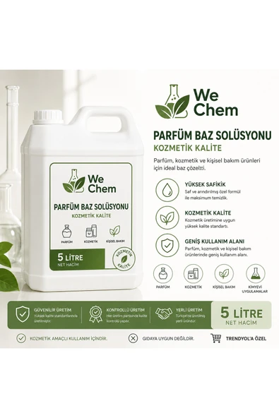 WE CHEM PARFÜM KOZMETİK BAZI SOLİSYONU 5 LT ürün görseli 1