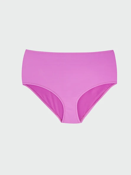 LCW DREAM Mor Kadın Yüksek Bel Düz Bikini Alt ürün görseli 1