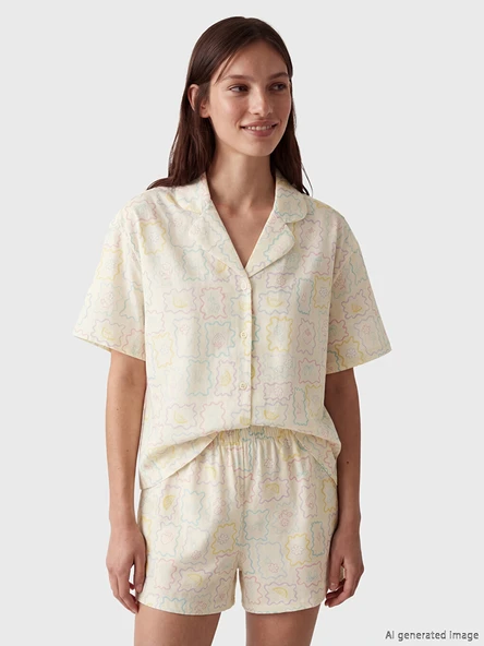 LCW Young Ekru Pijama Takımı - Resim 6