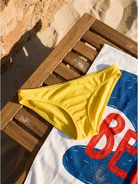 LCW DREAM Sarı Kadın Düz Bikini Alt ürün görseli 1