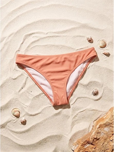 LCW DREAM Pembe UV Korumalı Kadın Düz Bikini Alt ürün görseli 1