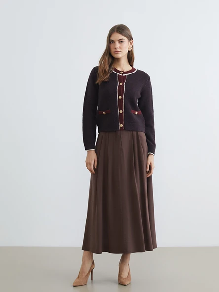LCW EVERYDAY Bordo Hırka - Resim 2
