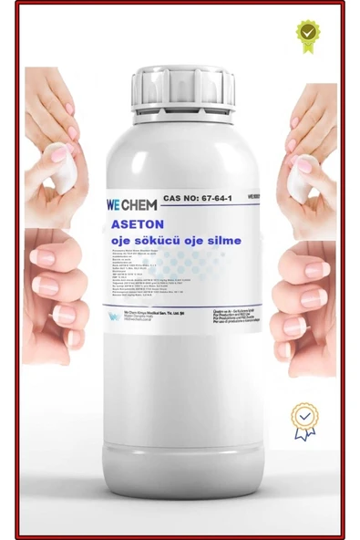 WE CHEM Aseton Oje Sökücü Oje Silme 1 Lt ürün görseli 1