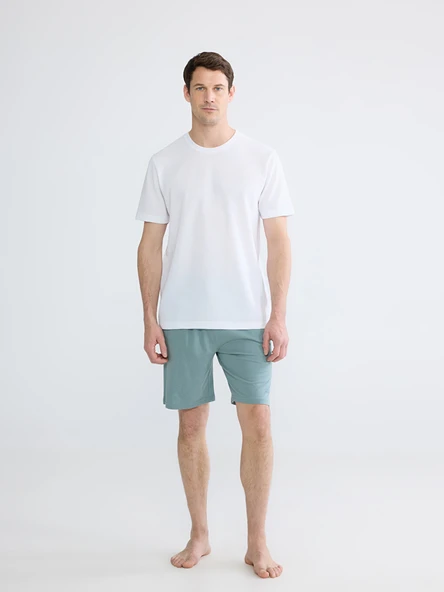 LC WAIKIKI Mavi Slim Fit Erkek Şort ürün görseli 1