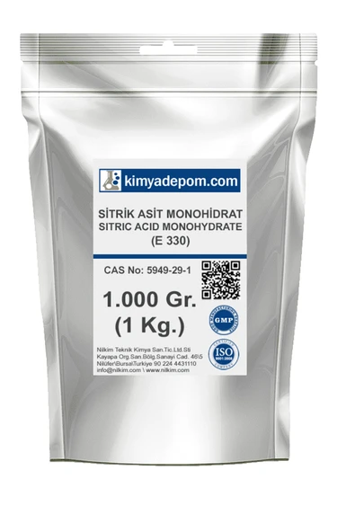 Kimya Depom Sitrik Asit Monohidrat E-330 1 Kg. ürün görseli 1