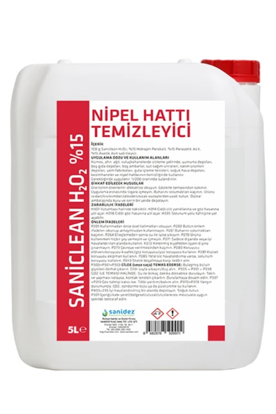 SANİDEZ Saniclean H2O2 Yüzey Temizleyici 5L ürün görseli 1