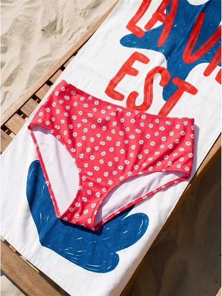 LCW DREAM Pembe Desenli Kadın Bikini Alt ürün görseli 1