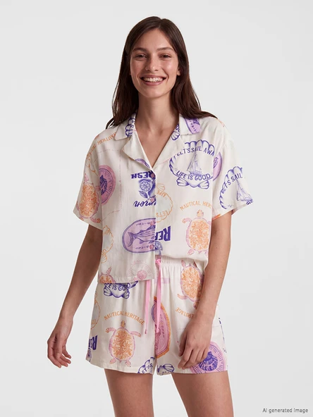 LCW DREAM Bej Pijama Takımı - Resim 2