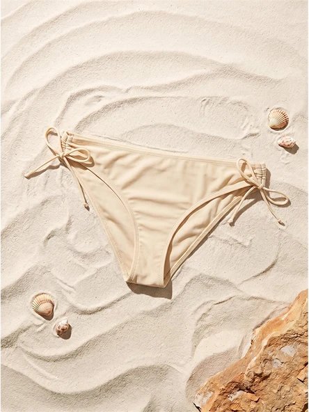 LCW DREAM Bej Kadın Düz Bikini Alt ürün görseli 1