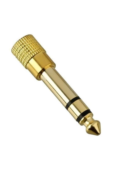 Bastore Altın Kaplama 6.35mm Erkek 3.5mm Jack Stereo Ses Çevirici ürün görseli 1