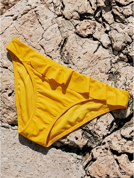 LCW DREAM Sarı Kadın Düz Bikini Alt ürün görseli 1
