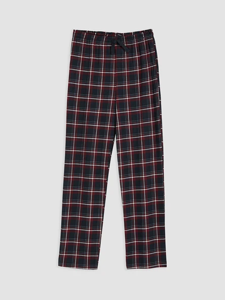 LC WAIKIKI Kırmızı Regular Fit Ekose Erkek Pijama Altı ürün görseli 1
