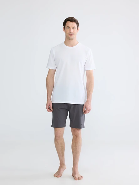 LC WAIKIKI Gri Slim Fit Erkek Şort ürün görseli 1