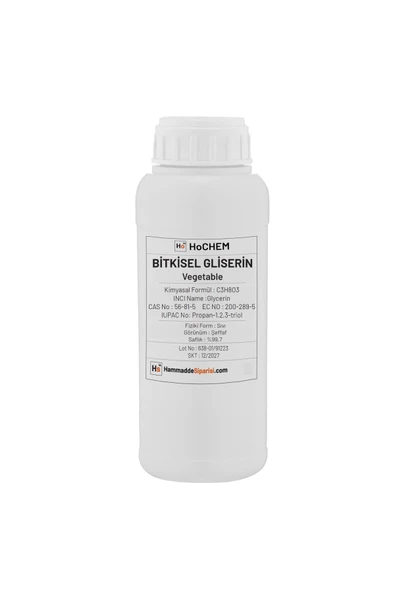 HoCHEM Bitkisel Gliserin | Glycerin 1 Kg ürün görseli 1