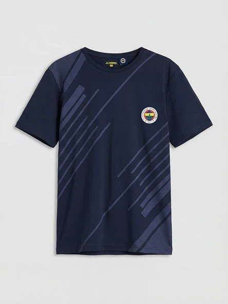 LC WAIKIKI Lacivert Bisiklet Yaka Fenerbahçe Erkek Pijama Üst ürün görseli 1