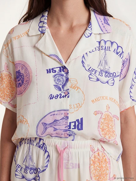 LCW DREAM Bej Pijama Takımı - Resim 3
