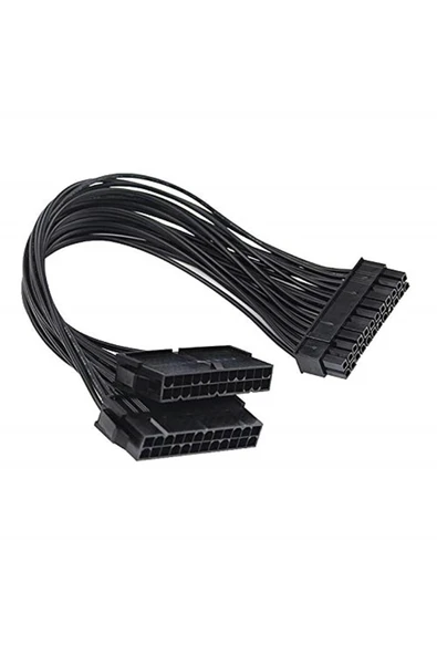 Bastore 24 Pin Atx Dual Psu Çoklayıcı Adaptör Anakart Mining Kablosu ürün görseli 1