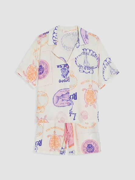 LCW DREAM Bej Pijama Takımı - Resim 5