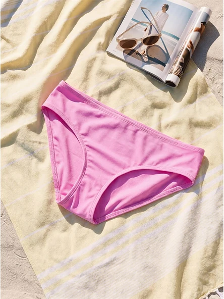 LCW DREAM Pembe Kadın Düz Bikini Alt ürün görseli 1