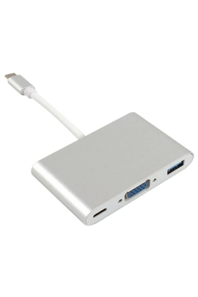 Bastore Usb 3.1 Type C To Vga Usb 3.0 Çevirici Dönüştürücü Adaptör Kablosu ürün görseli 1