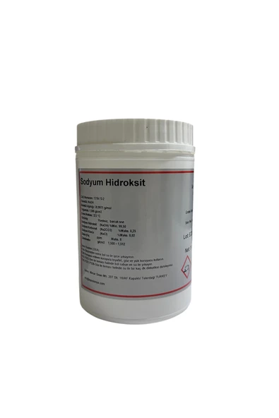 lepus kimya Sodyum Hidroksit Naoh (KOSTİK LAVABOAÇ) 1 Kg ürün görseli 1