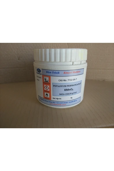 Bilen Teknik Potasyum Permanganat Saf 1 Kg Dezenfektan Ayak,balık, Sünger Vb. Mantarına Kmno4 1 Kg ürün görseli 1