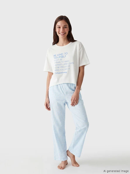 LCW Young Lila Pijama Takımı ürün görseli 1