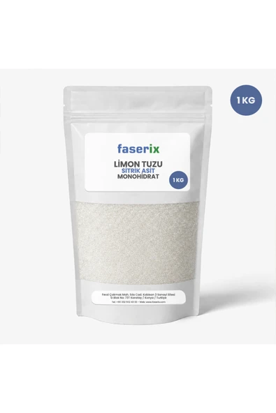 faserix Limon Tuzu Sitrik Asit Monohidrat(E330) 1 Kg ürün görseli 1