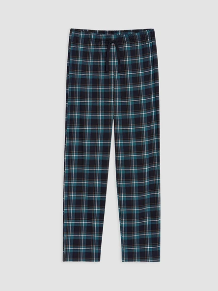 LC WAIKIKI Mavi Regular Fit Ekose Erkek Pijama Altı ürün görseli 1