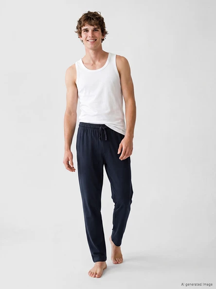 LC WAIKIKI Lacivert Regular Fit Erkek Pijama Altı ürün görseli 1