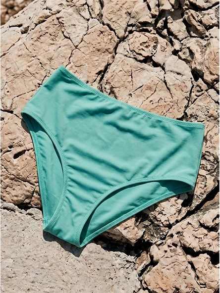 LCW DREAM Turkuaz Kadın Düz Bikini Alt ürün görseli 1