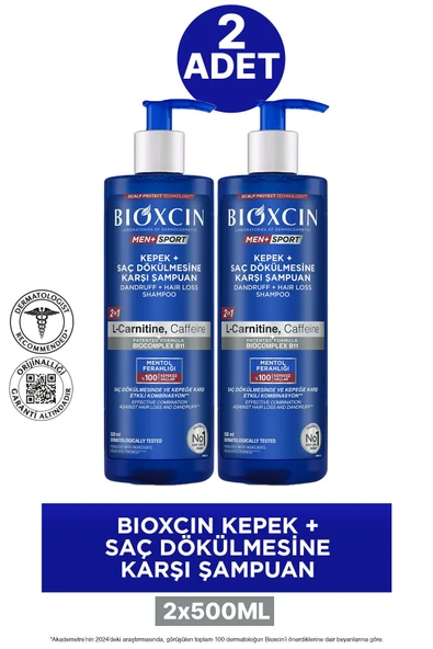 Bioxcin Kepek ve Saç Dökülmesi İçin Şampuan 500 ml 2 ADET ürün görseli 1