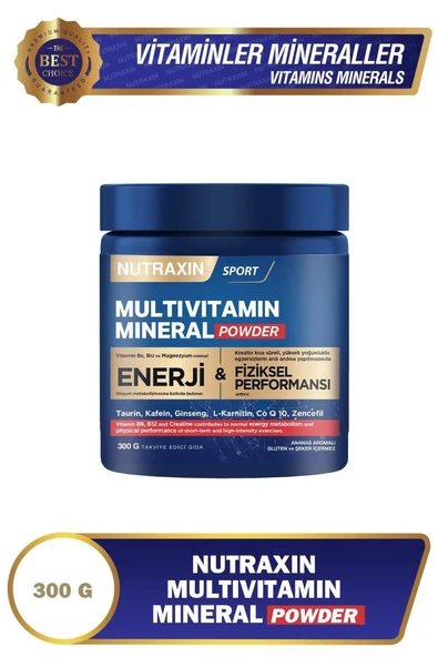 Nutraxin Multivitamin Mineral Powder 300 gr ürün görseli 1