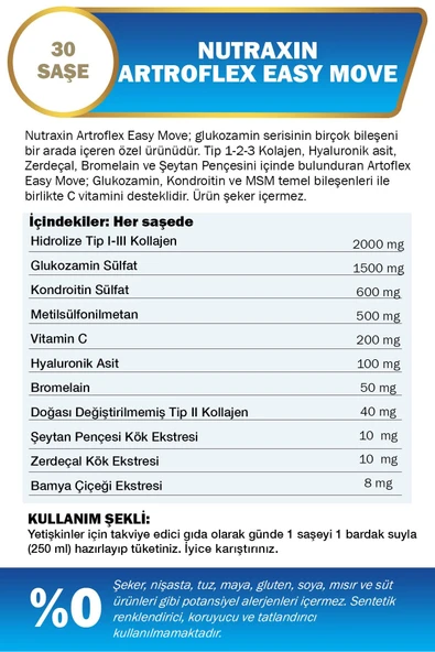 Nutraxin Artroflex Easy Move 30 Saşe - Resim 2