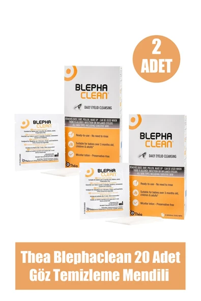 Blephaclean Steril Göz Pedi 20'li 2 Kutu ürün görseli 1