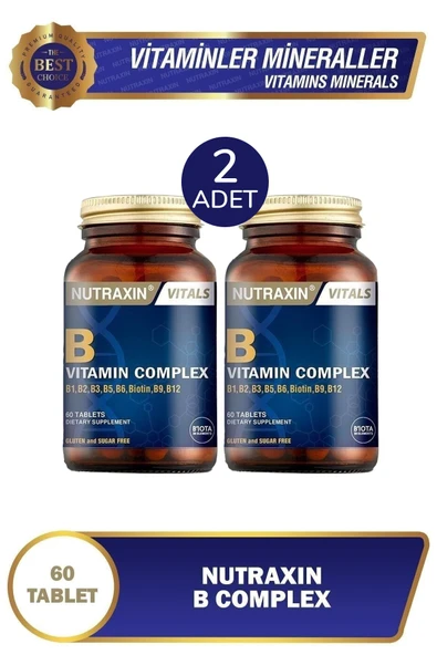 Nutraxin B Complex Vitamin 60 Kapsül 2 Adet ürün görseli 1