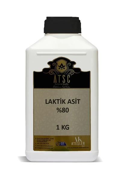 Ateşler Kimya Market Laktik Asit %80 1 Kg -e270- ürün görseli 1