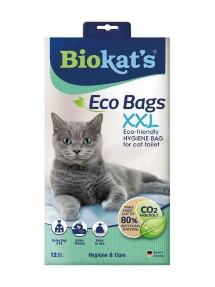 BIOKTS XXL Kedi Kumu Hijyen Torbası (12'li Paket) ürün görseli 1