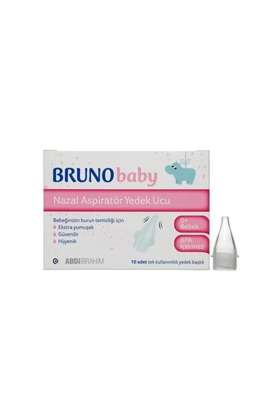 Bruno Baby Nazal Aspiratör Yedek Ucu 10'lu ürün görseli 1
