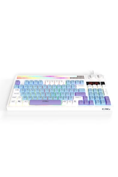 Claws Spectrum K1 Çift LCD Ekran - Ses Kontrolcülü - Membran 94 Tuş - Spectrum RGB Gaming Klavye ürün görseli 1