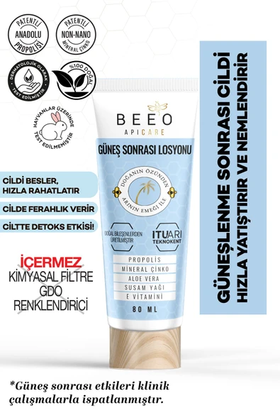 Bee'o Up Apicare Güneş Sonrası Losyonu 80 ml ürün görseli 1