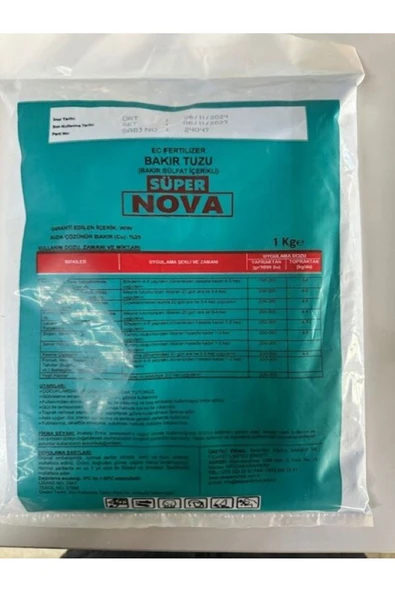 Nova Göz Taşı (bakır Sülfat) 1000gr - Resim 2
