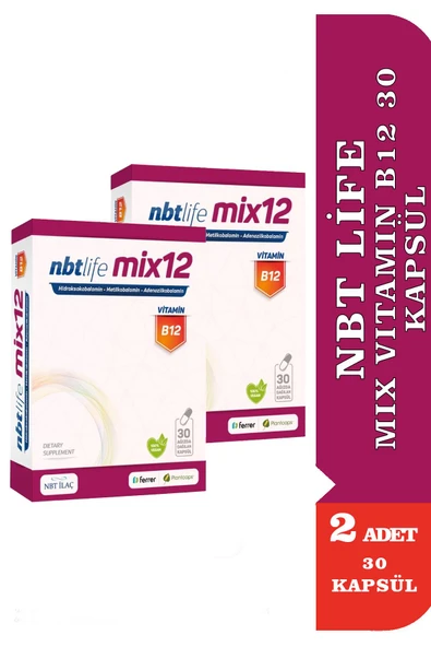NBT Life Mix Vitamin B12 30 Kapsül 2 Adet ürün görseli 1