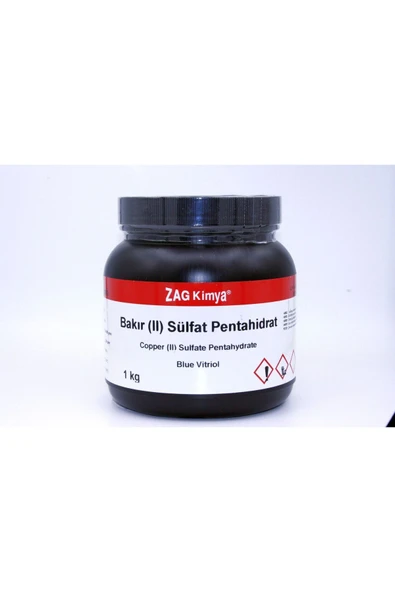 ZAG KİMYA Bakır Sülfat Pentahidrat %98 (Teknik Kalite) - 1 kg ürün görseli 1