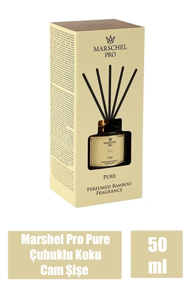 Marshel Pro Pure Çubuklu Koku Cam Şişe 50 ml ürün görseli 1
