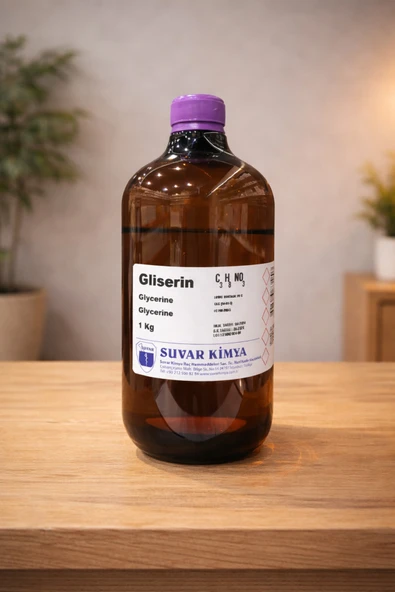 Suvar Kimya Gliserin 1 KG Bitkisel (Pharma Grade) - Resim 3