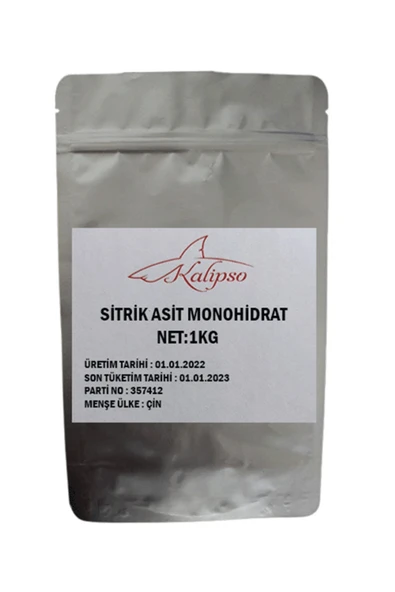 Kalipso Kimya Sitrik Asit Monohidrat E330 1kg ürün görseli 1