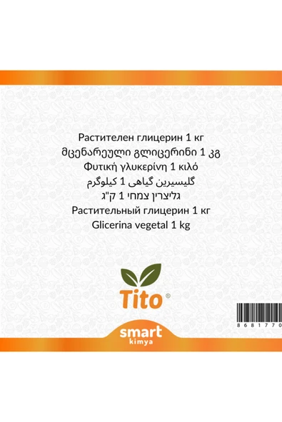 tito Bitkisel Gliserin VG E422 1 kg - Resim 2