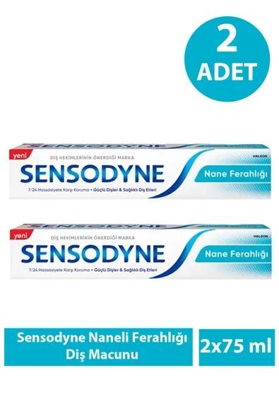 Sensodyne Naneli Ferahlığı Diş Macunu 75 ml 2 Adet ürün görseli 1